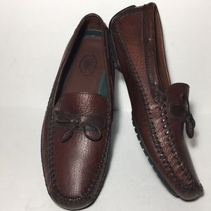 H.S.TRASK 10.5M Leather Driving Loafer Moccasin